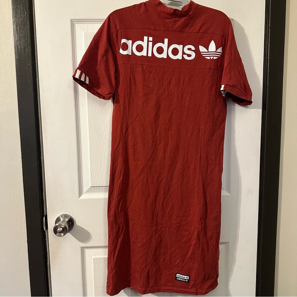 Adidas Original Logo Dress, Burnt Orange, XL